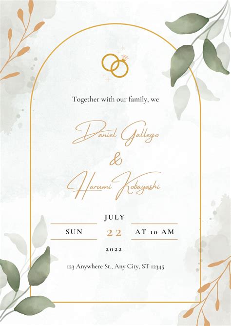 free printable wedding invitation templates|Free to customize wedding photo invitation templates.
